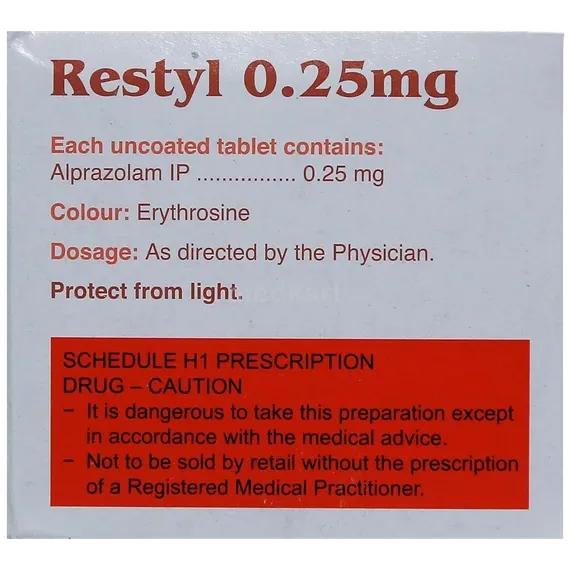 restyl 0.25mg tablet 15's